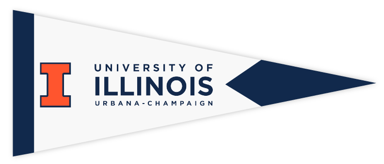 University of Indiana Urbanana champagne 4 Flag