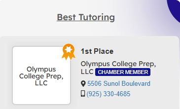Best Tutoring Dublin CA 2026 award